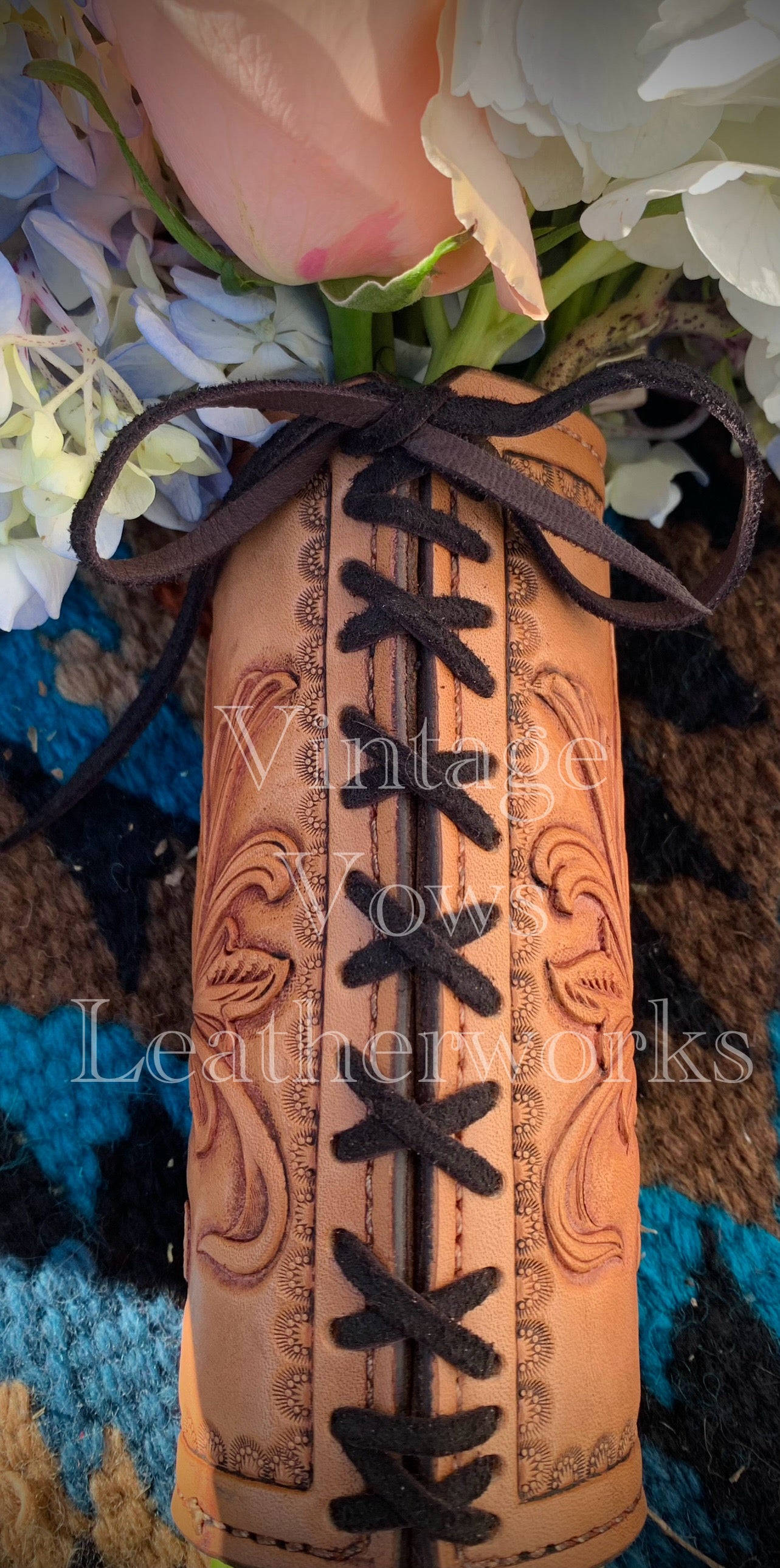 Heart and Infinity Love Knot Bouquet Wrap