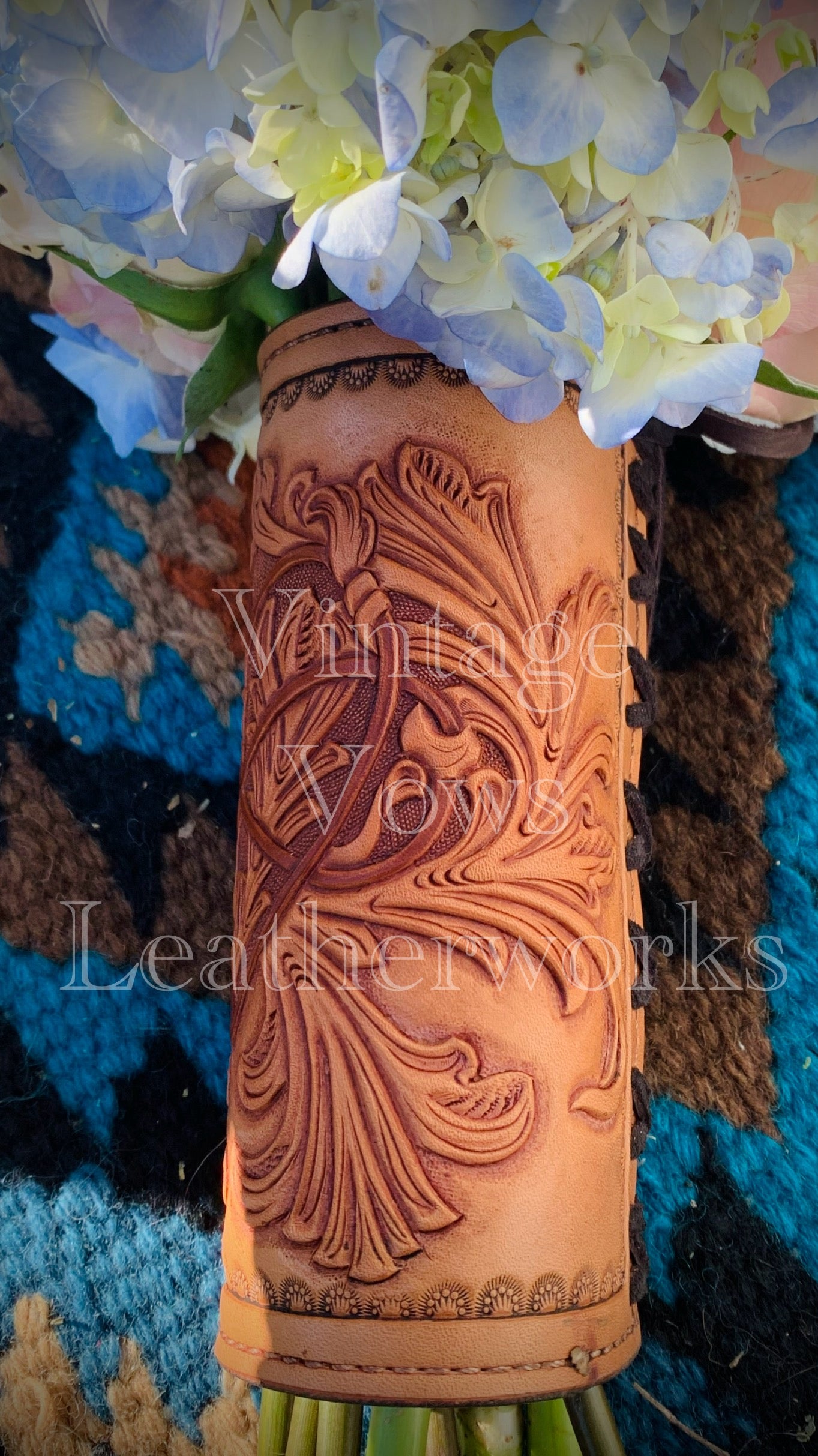 Heart and Infinity Love Knot Bouquet Wrap