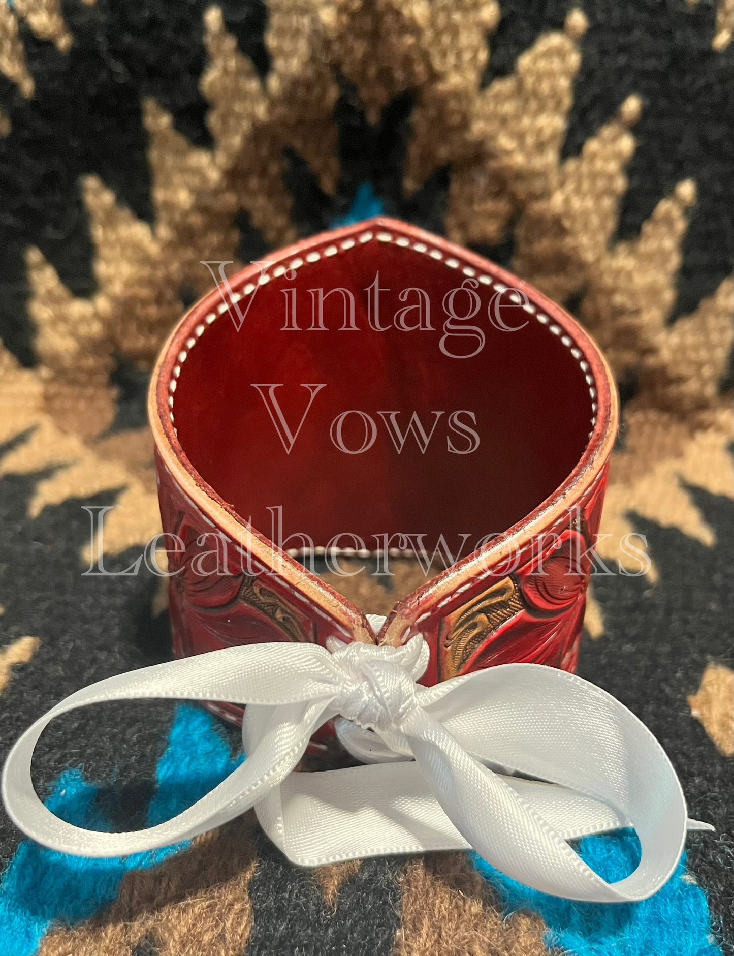 Red Floral Bouquet Wrap ~ Extra Large